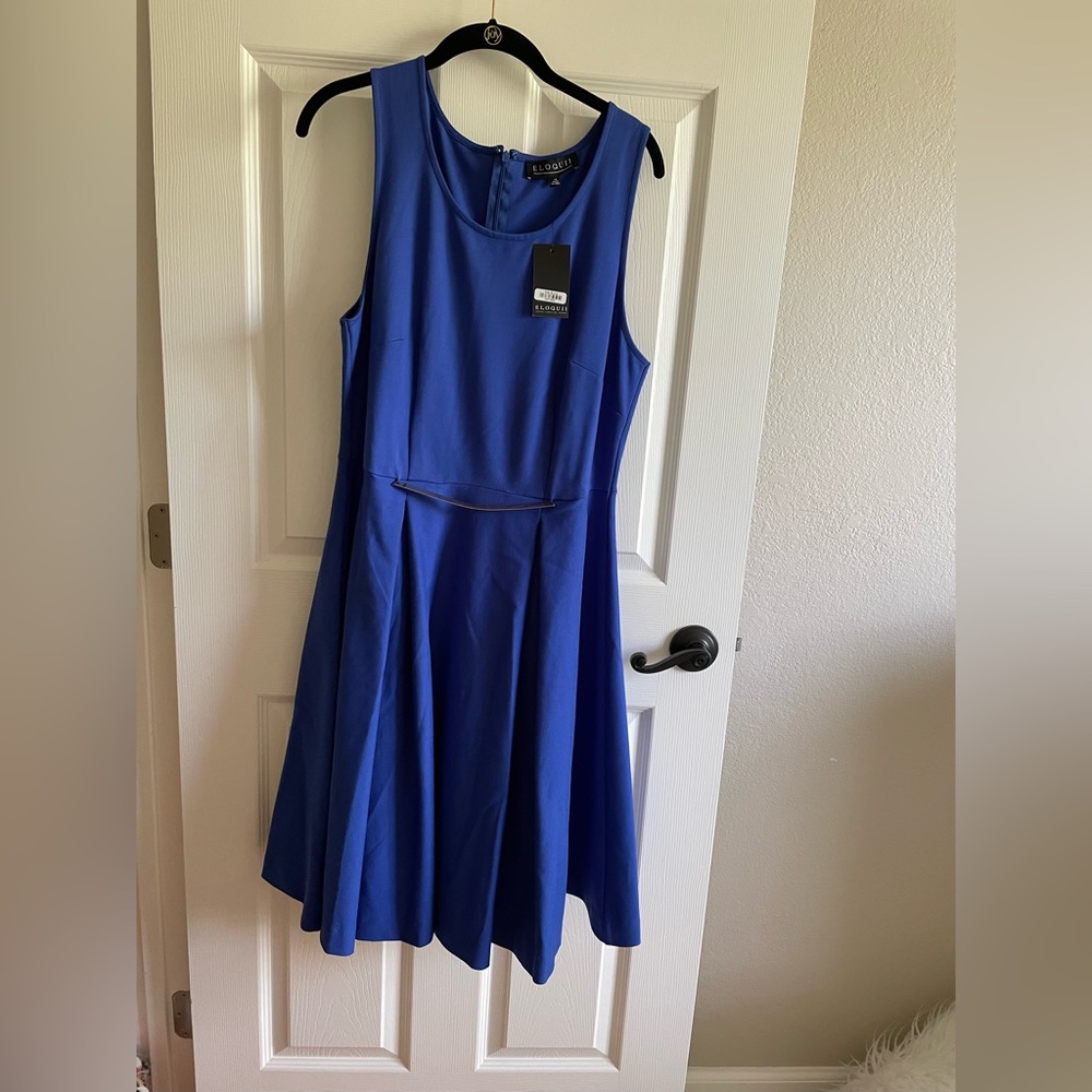 Eloquii dress size 14. Royal blue.